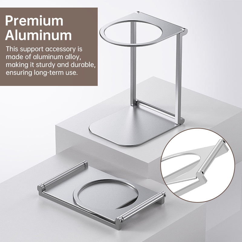Foldable Aluminum Alloy Coffee Stand - Portable Drip Holder for Espresso & Pour-Over, Perfect for Camping & Travel