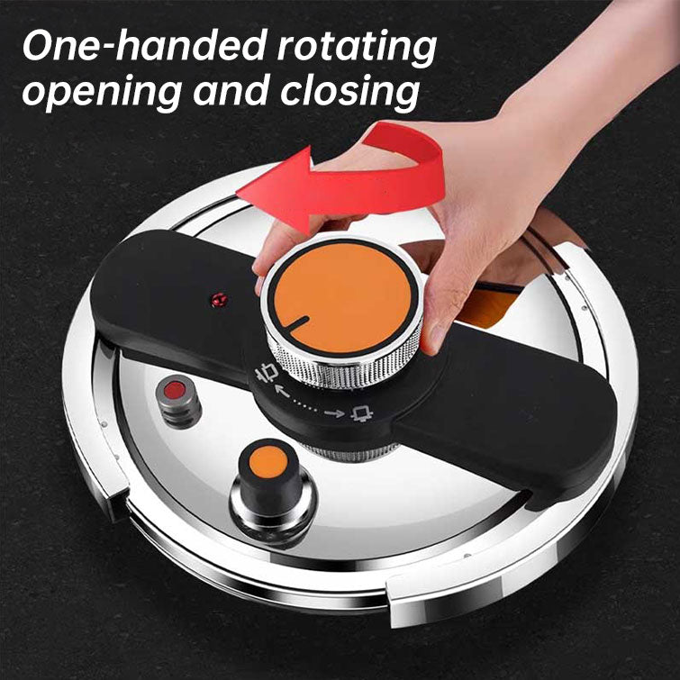 4L/6L Stainless Steel Pressure Cooker, Multi-functional Explosion-proof Pressure Pot for Gas Stove, Electric P
