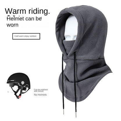 Chapeau de cyclisme d'hiver, cache-cou chaud et épais, cagoule de ski, masque facial en polaire