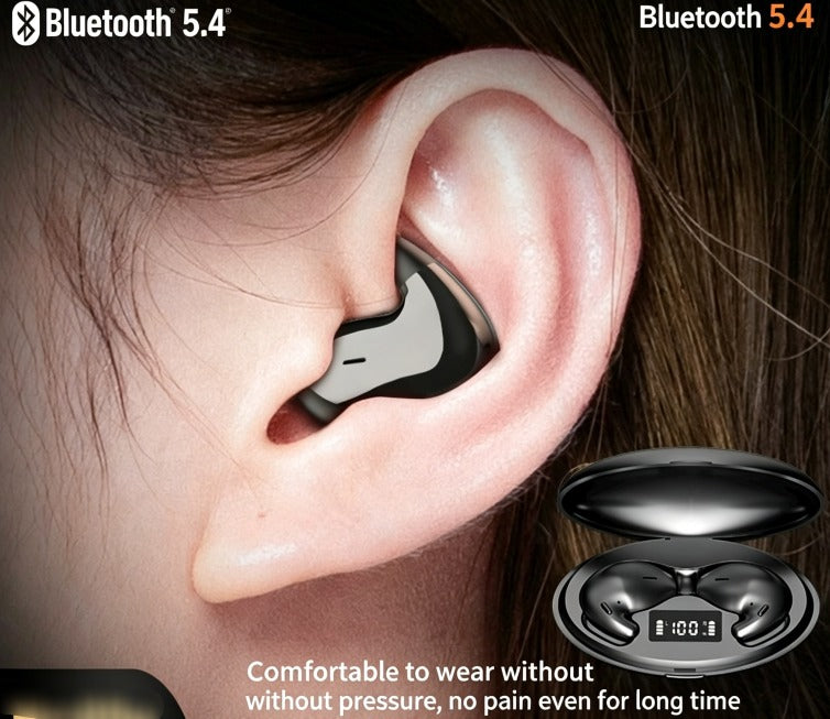 Écouteurs Bluetooth de sommeil, longue durée de vie de la batterie, haute qualité sonore, intra-auriculaires, mini, suppression du bruit