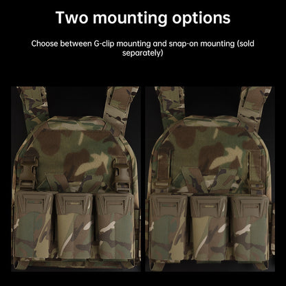 Tactical Multi-Caliber Triple Mag Pouch - M4/7.62x39/PCC 9mm, Glock Mags, MOLLE, Hunting & Agility