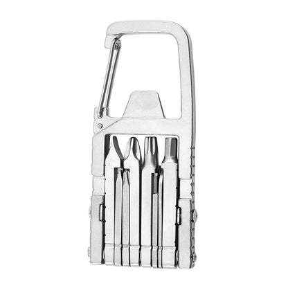 12-in-1 Portable Multitool Screwdriver Set, Folding EDC Pocket Tool with Bottle Opener for Camping, Hiking & Outdoor Repair