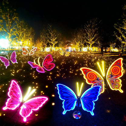 Lumières Papillons Scintillantes Automatiques avec Ailes Réalistes | Décoration Fée LED pour Mariage et Fête