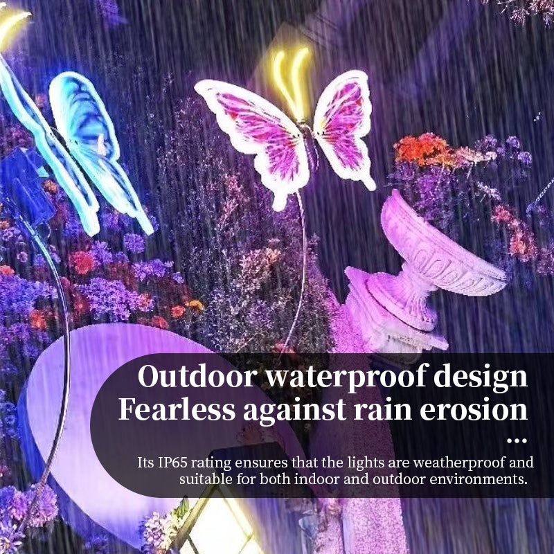 Lumières Papillons Scintillantes Automatiques avec Ailes Réalistes | Décoration Fée LED pour Mariage et Fête