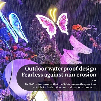 Lumières Papillons Scintillantes Automatiques avec Ailes Réalistes | Décoration Fée LED pour Mariage et Fête