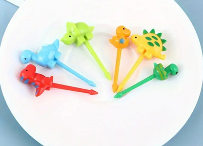 Cartoon fruit fork set, bento stick, children's animal dim sum decoration stick, fruit stick