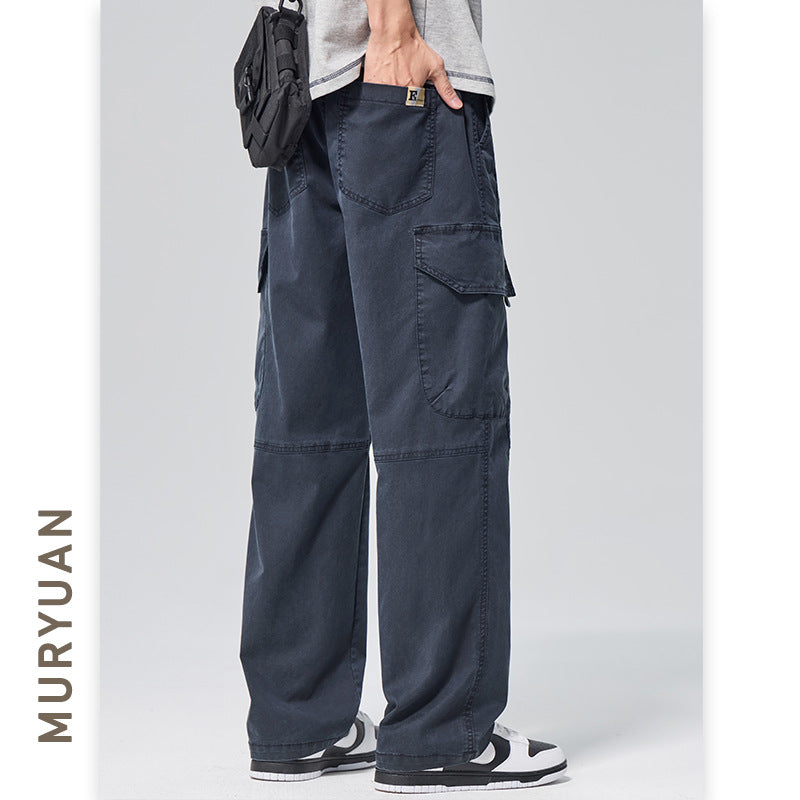Street Style Deconstructed Lyocell Cargo Pants