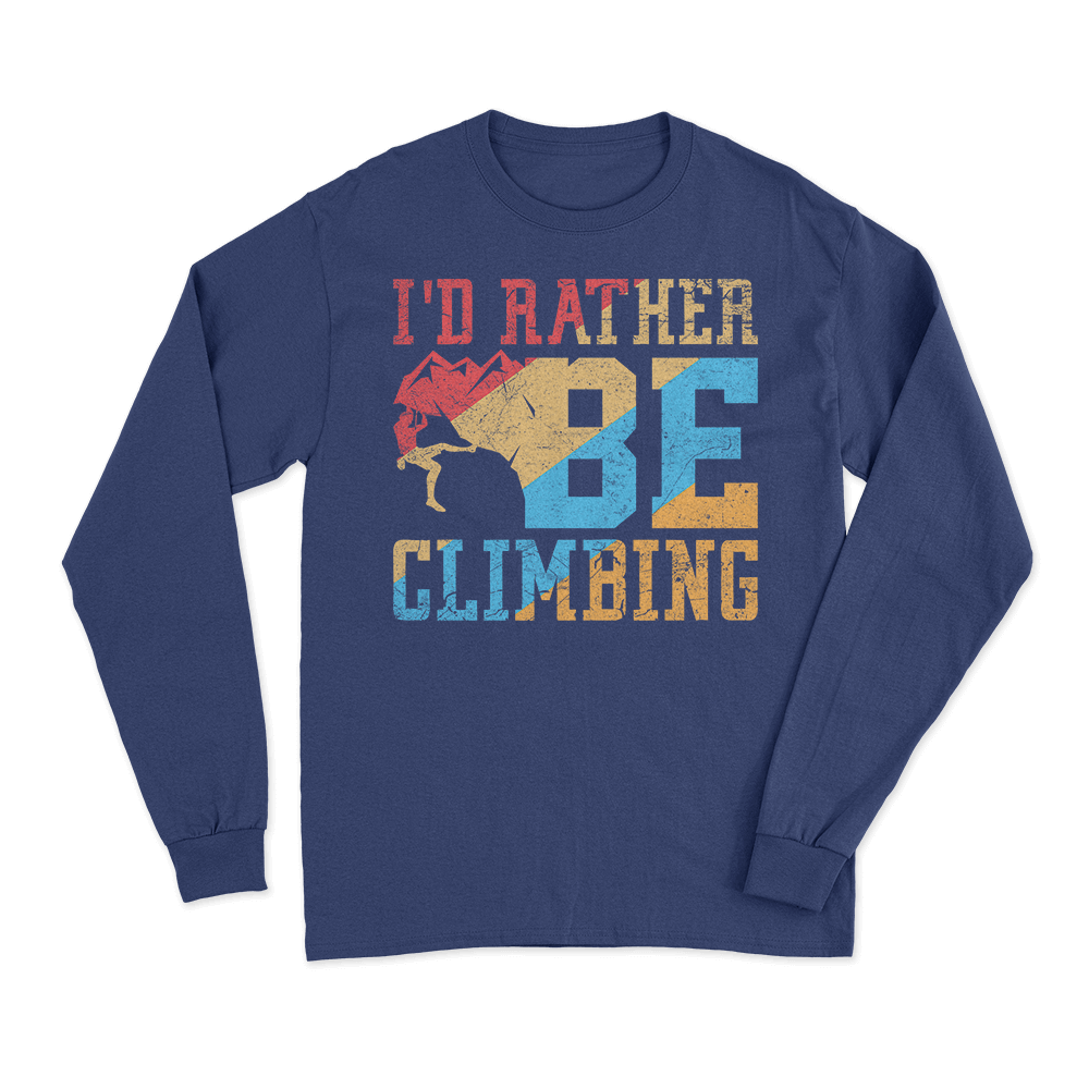 Je préfère grimper que faire des choses ennuyeuses T-Shirt à manches longues homme