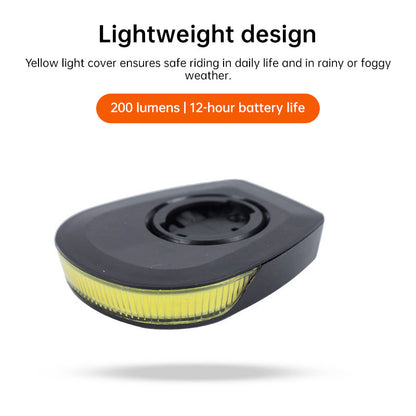 Rechargeable Bike Light - 6 Mode LED Headlight with Computer Mount, IPX6 Waterproof for Day & Night Cycling