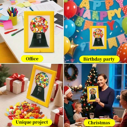Candy Distributor Photo Frame - Halloween Christmas Birthday Gift, Rectangular Photo Frame, Living Room Home Decor