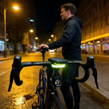 Rechargeable Bike Light - 6 Mode LED Headlight with Computer Mount, IPX6 Waterproof for Day & Night Cycling