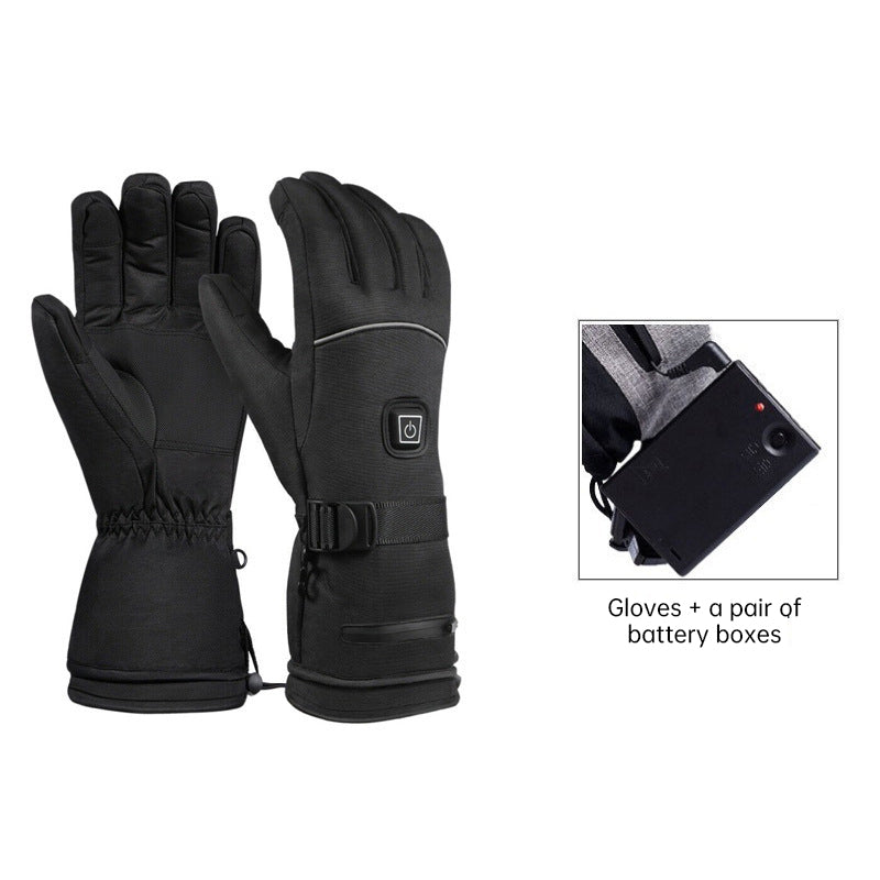 Gants chauffants électriques - Gants d'hiver chauds rechargeables et imperméables pour le ski, la motoneige et les activités de plein air