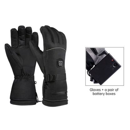 Gants chauffants électriques - Gants d'hiver chauds rechargeables et imperméables pour le ski, la motoneige et les activités de plein air