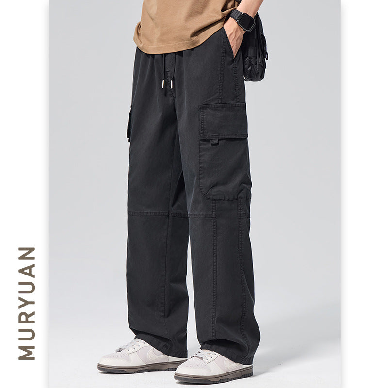 Street Style Deconstructed Lyocell Cargo Pants