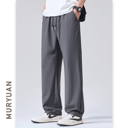 Men's Lightweight Four-Way Stretch Ice Silk Chino Pants