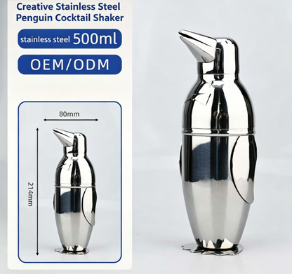 Shaker Professional Cocktail Shaker Stainless Steel Penguin Cup Cocktail Mixing Bottle Cocktail Shaker
