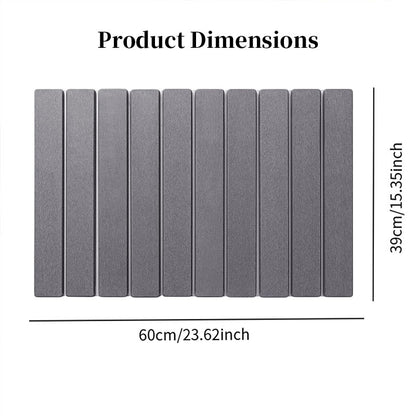 40x60cm Diatomite Bath Mat - Quick-Dry, High-Absorbent & Non-Slip Bathroom Rug, Hygienic & Foldable Bath Mat for Home