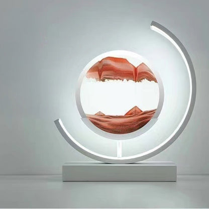 Lampe de tableau de sable mouvant à LED : Veilleuse pour la maison (Option cadeau)