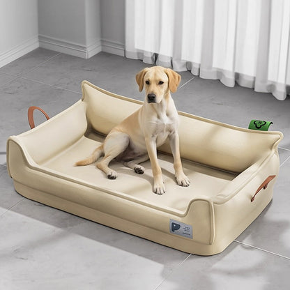 Heavy-Duty All-Weather Dog House: Chew-Resistant, Portable & Washable for Medium/Large Dogs