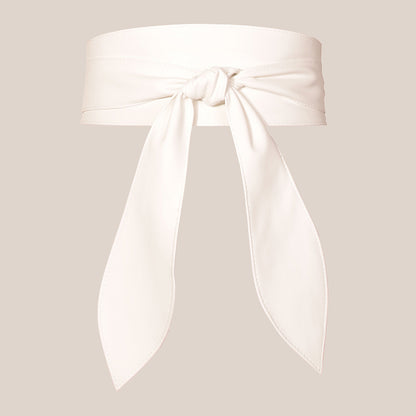 Women's Wide Waist Belt, Soft, Versatile, Elegant Bow Ribbon