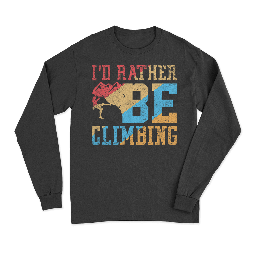 Je préfère grimper que faire des choses ennuyeuses T-Shirt à manches longues homme