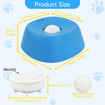 Anti-Choke Slow Feeder Dog Bowl & Lick Mat | 3/4 Cup Non-Slip Bowl for Treats, Broth, Yogurt