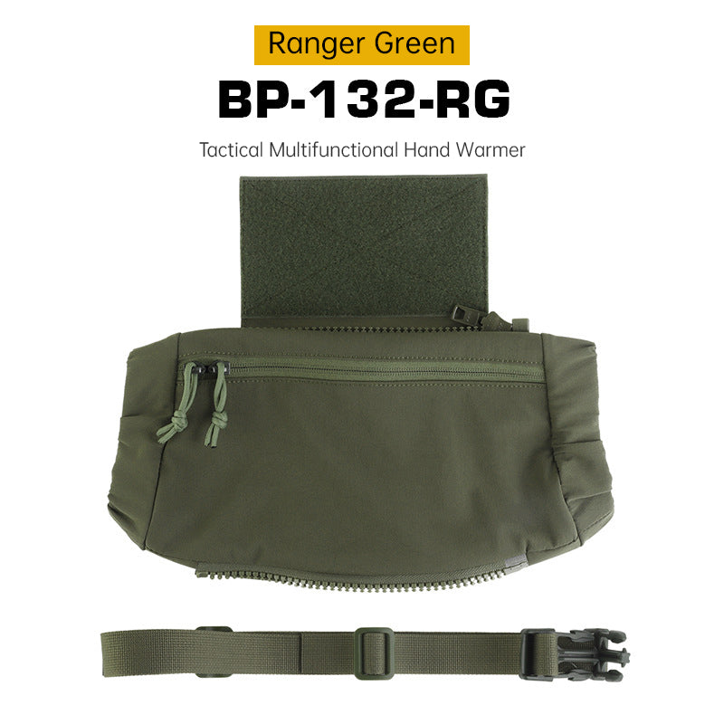 Tactical Hand Warmer Fanny Pack - 3-in-1 Winter Muff Pouch for Airsoft, Hunting, Camping