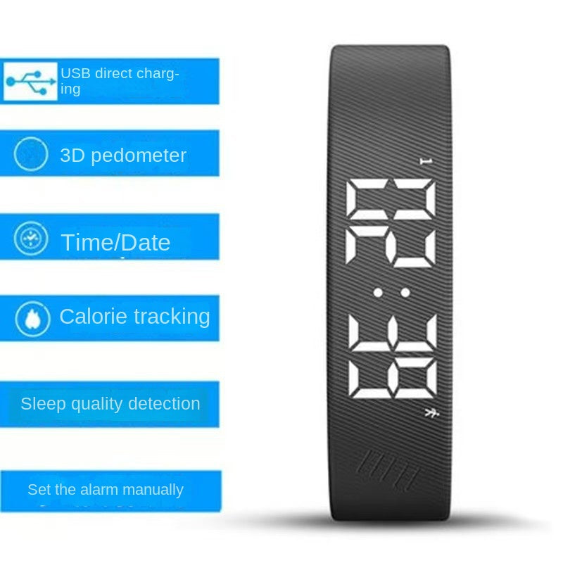 Montre intelligente, bracelet intelligent, écran couleur rond, musique, météo, podomètre, bracelet sportif