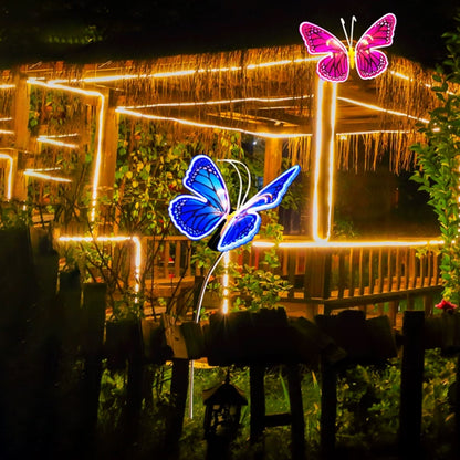 Lumières Papillons Scintillantes Automatiques avec Ailes Réalistes | Décoration Fée LED pour Mariage et Fête