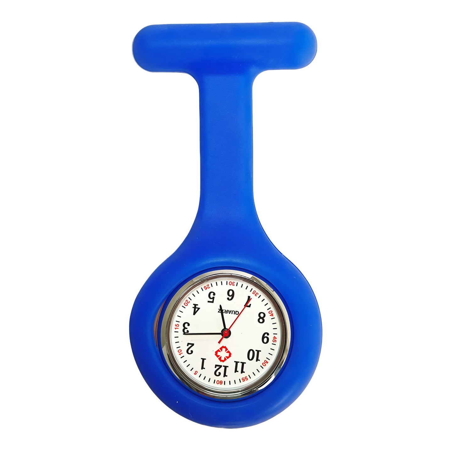Colorful Silicone Nurse Solid Color Student Exam Pocket Watch Simple Chest Watch Round