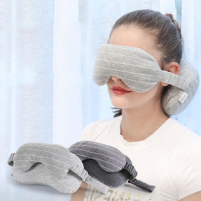 Oreiller de nuque de voiture Oreiller en U avec masque de sommeil