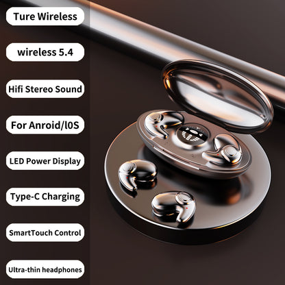 Écouteurs Bluetooth de sommeil, longue durée de vie de la batterie, haute qualité sonore, intra-auriculaires, mini, suppression du bruit
