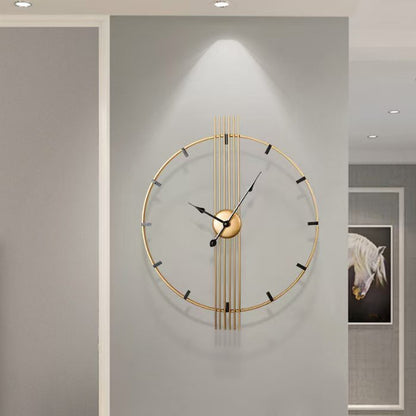 60CM Retro Decorative Wall Clock Iron Art Creative Unique Clock