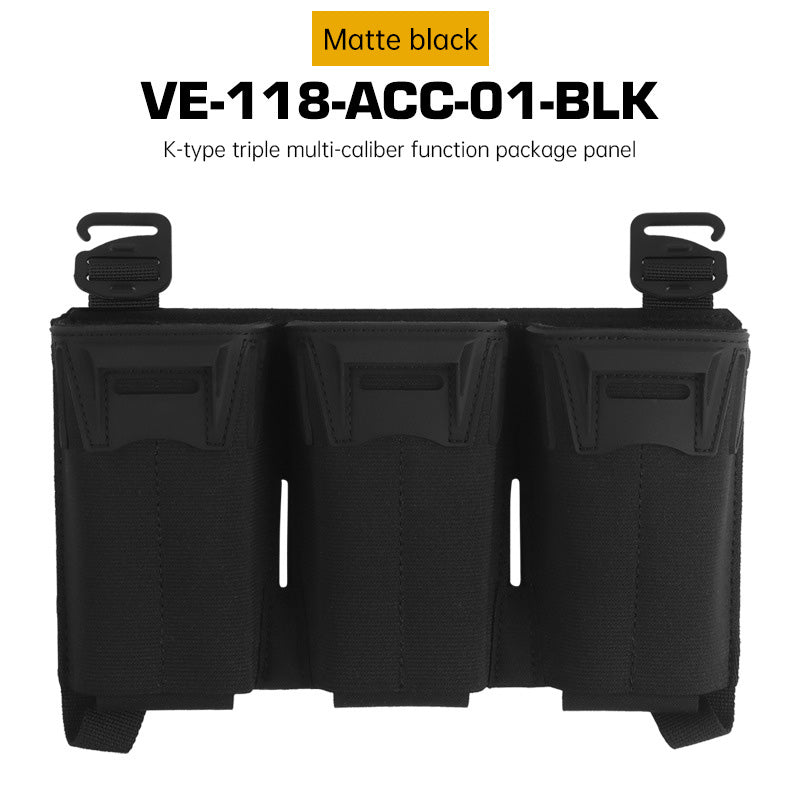 Tactical Multi-Caliber Triple Mag Pouch - M4/7.62x39/PCC 9mm, Glock Mags, MOLLE, Hunting & Agility