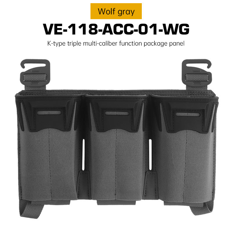 Tactical Multi-Caliber Triple Mag Pouch - M4/7.62x39/PCC 9mm, Glock Mags, MOLLE, Hunting & Agility
