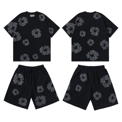 Cotton Foam Printing Series Multi-color Set Simple Casual Unisex Outfit
