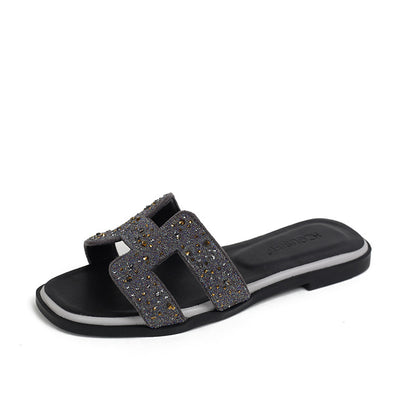 Color-block Slides for Women,Beach Travel Shoes