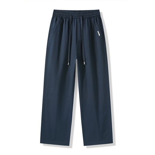 Style Men's Solid Color Deconstructed Casual Pants