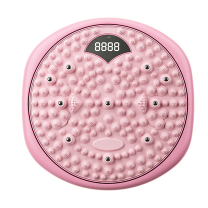 Intelligent Magnetic Twist Disc for Waist & Body Shaping - Non-Slip Mat with Auto Count & Type-C Charging