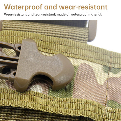 Pochette radio tactique avec poche utilitaire - Sac banane compatible MOLLE pour talkie-walkie, chasse et accessoires d'Airsoft