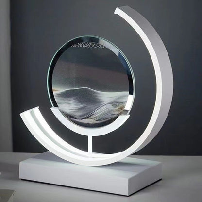Lampe de tableau de sable mouvant à LED : Veilleuse pour la maison (Option cadeau)