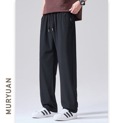 Men's Lightweight Four-Way Stretch Ice Silk Chino Pants
