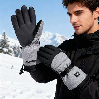 Gants chauffants électriques - Gants d'hiver chauds rechargeables et imperméables pour le ski, la motoneige et les activités de plein air