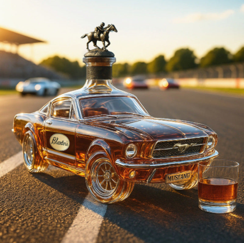 Bouteille de whisky en forme de voiture de police - Bouteille décorative créative pour bar/cadeau pour la maison