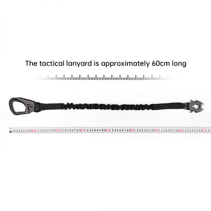Tactical Bungee Cord - Quick-Release Climbing Buckle, Adjustable Safety Rope with Dual-End Hook for Secure Hanging