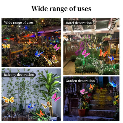 Lumières Papillons Scintillantes Automatiques avec Ailes Réalistes | Décoration Fée LED pour Mariage et Fête