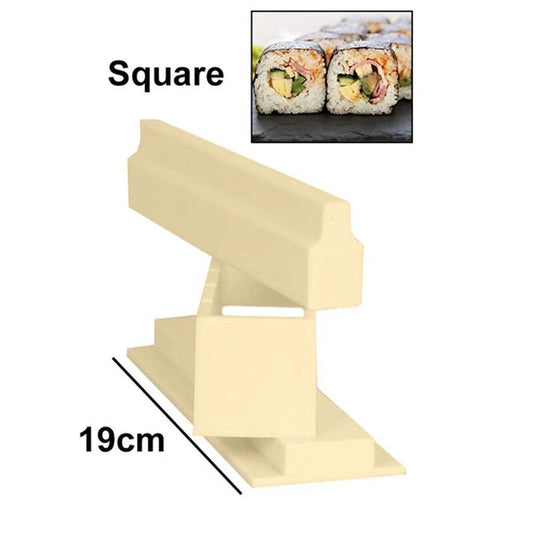 Kit de fabrication de sushis DIY avec moules en plastique pour rouleaux, formes rondes, carrées et de cœur