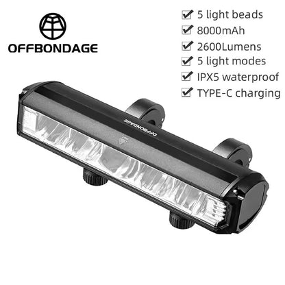 High-Capacity Waterproof Scooter/Bike Light