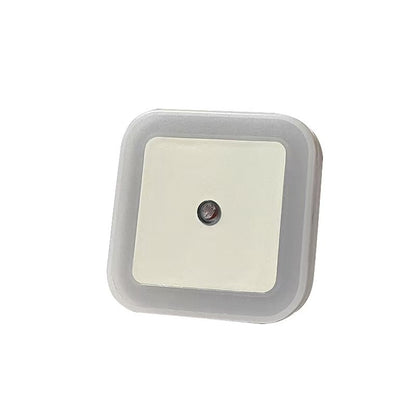 Square LED Night Light Plug-in Smart Light Control Indoor Sensor Bedside Lamp for Bedroom