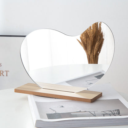 Miroir acrylique irrégulier pour accessoires photo, miroir de maquillage de bureau, miroir de courtoisie pour femmes